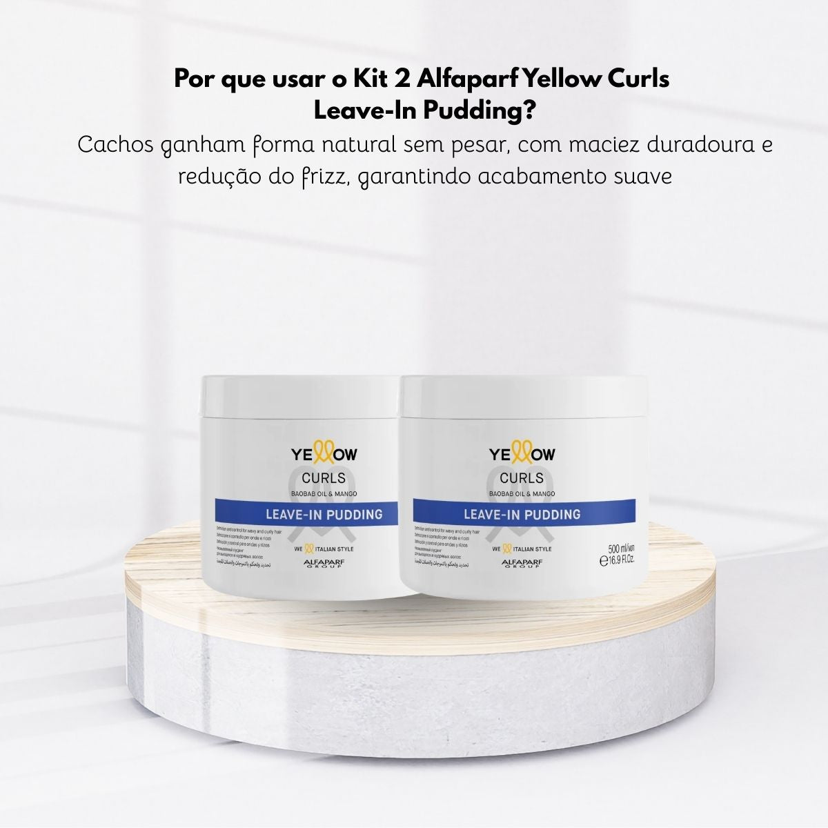 Kit Alfaparf Yellow Curls 2 Leave-in Pudding 500 g