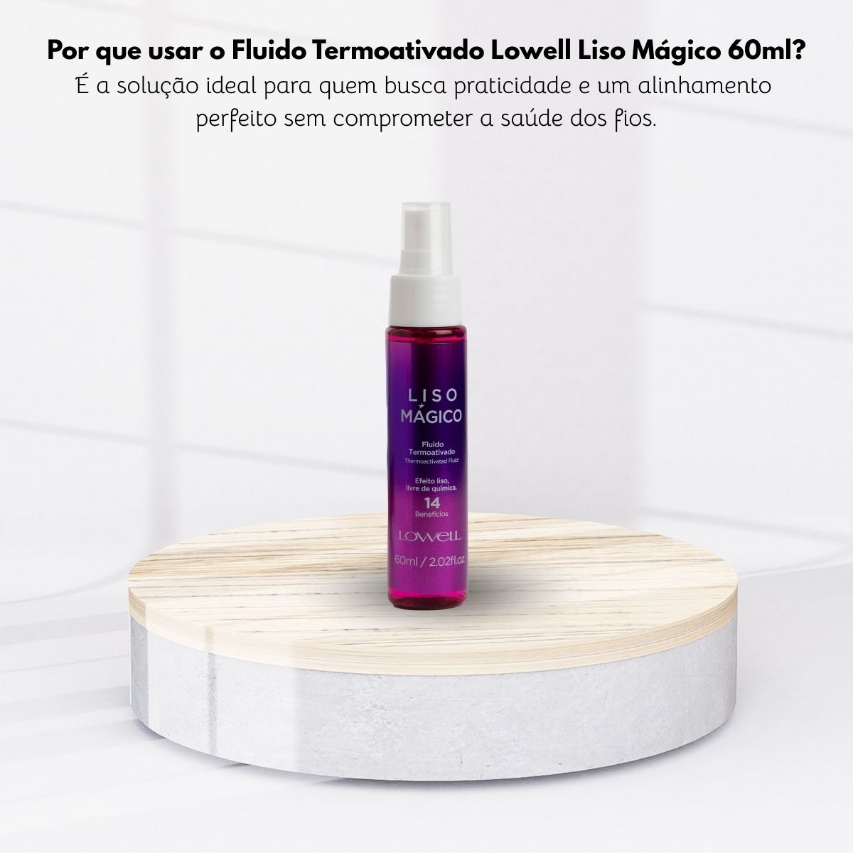 Lowell Liso Magico Efeito Fluido Termoativado 60ml