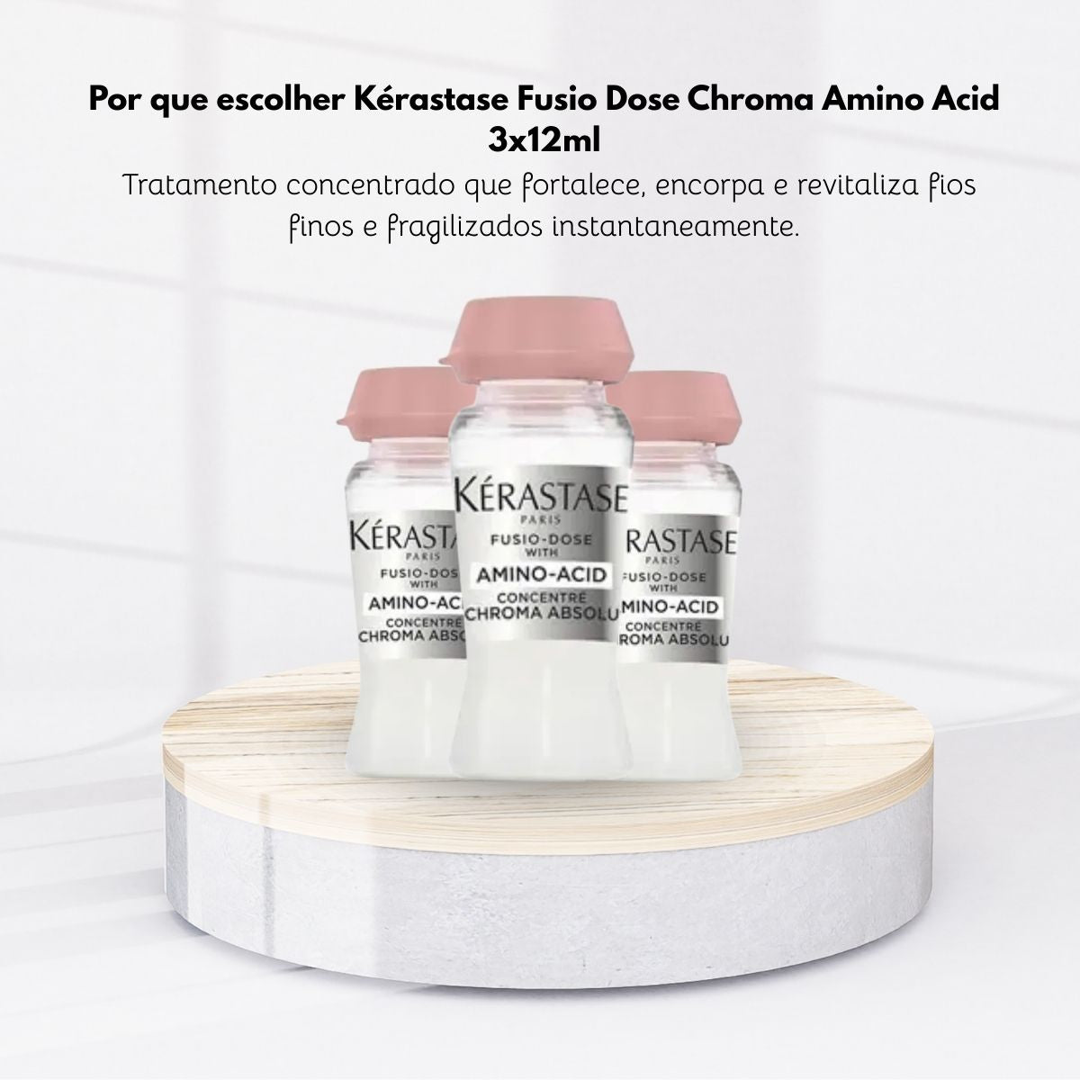 Kit Kérastase Fusio Dose Chroma Amino Acid 3 x 12 ml