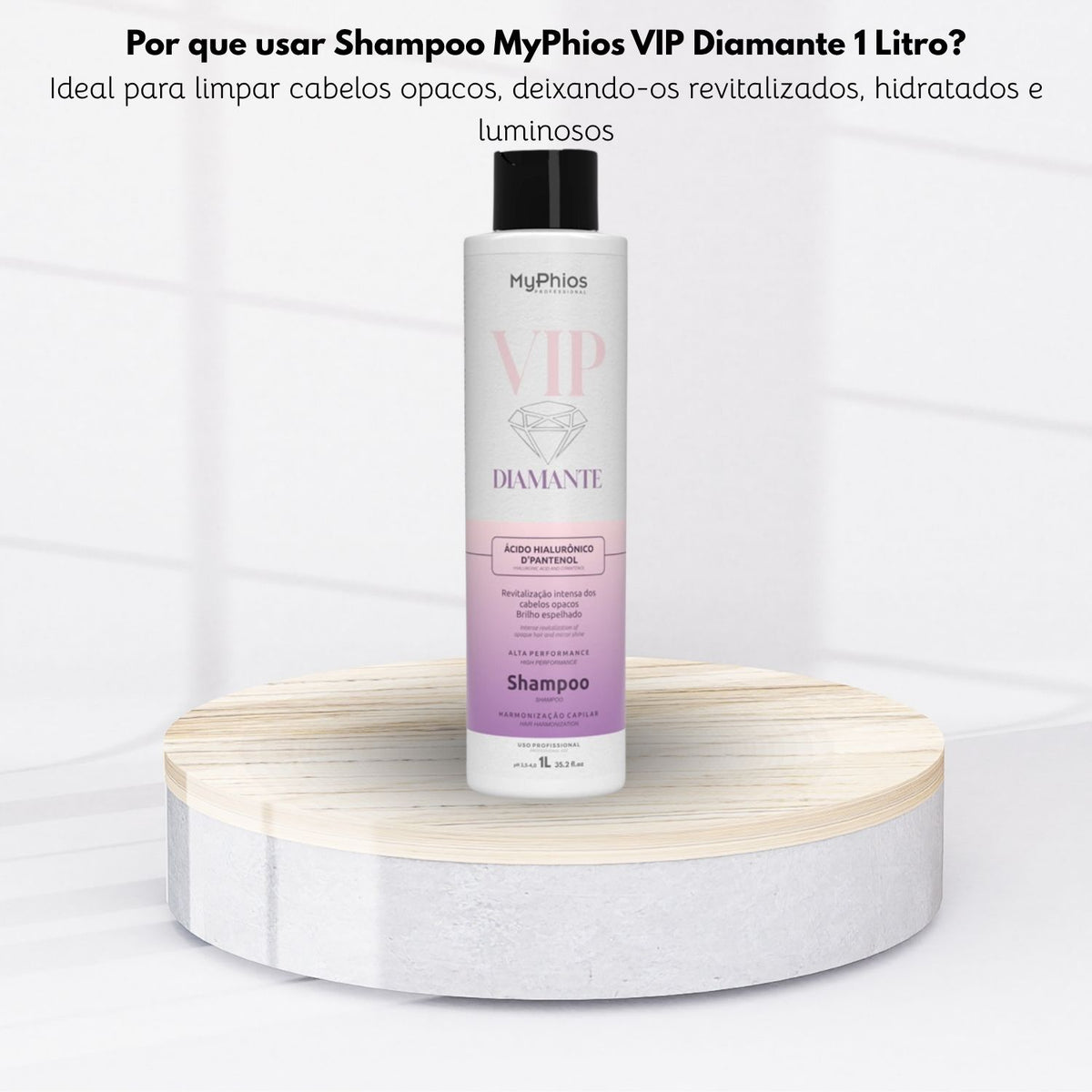Shampoo MyPhios VIP Diamante Brilho e Maciez 1 Litro