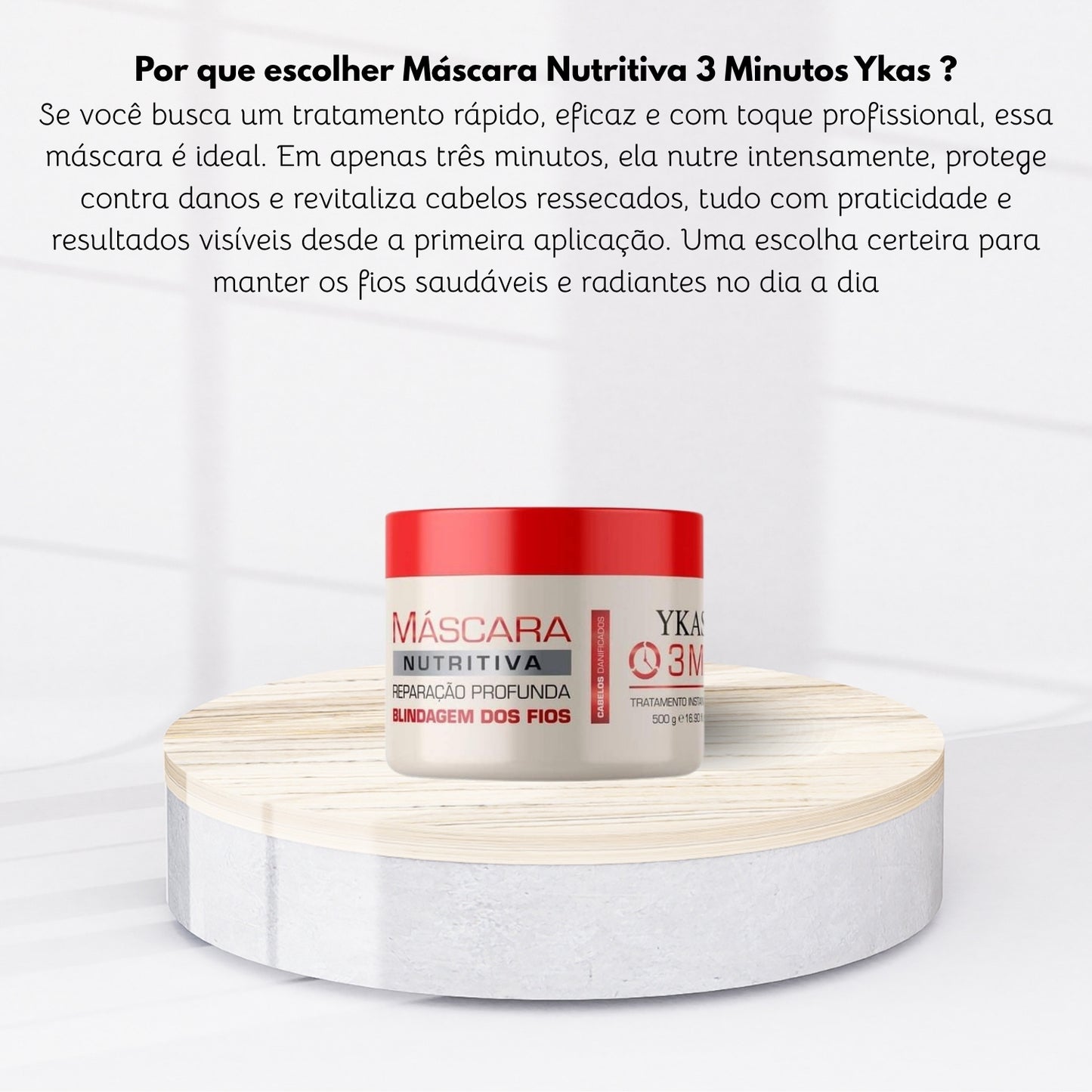 Máscara Ykas 3 Minutos Nutritiva 250 g