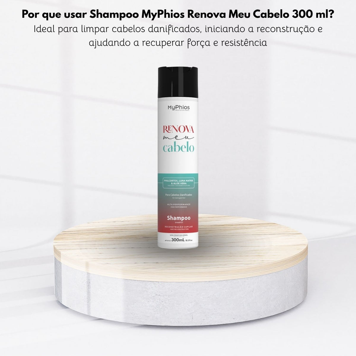 Shampoo MyPhios Renova Meu Cabelo Reconstrução e Shampoo Hidratante 300 g