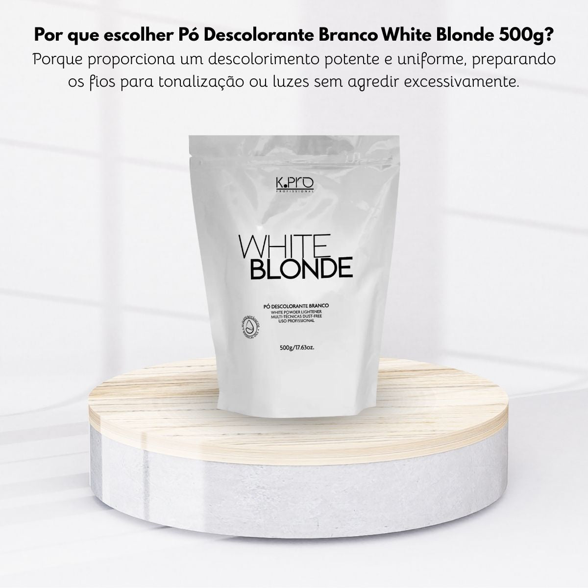 Pó Descolorante K.Pro White Blonde Branco 800 ml