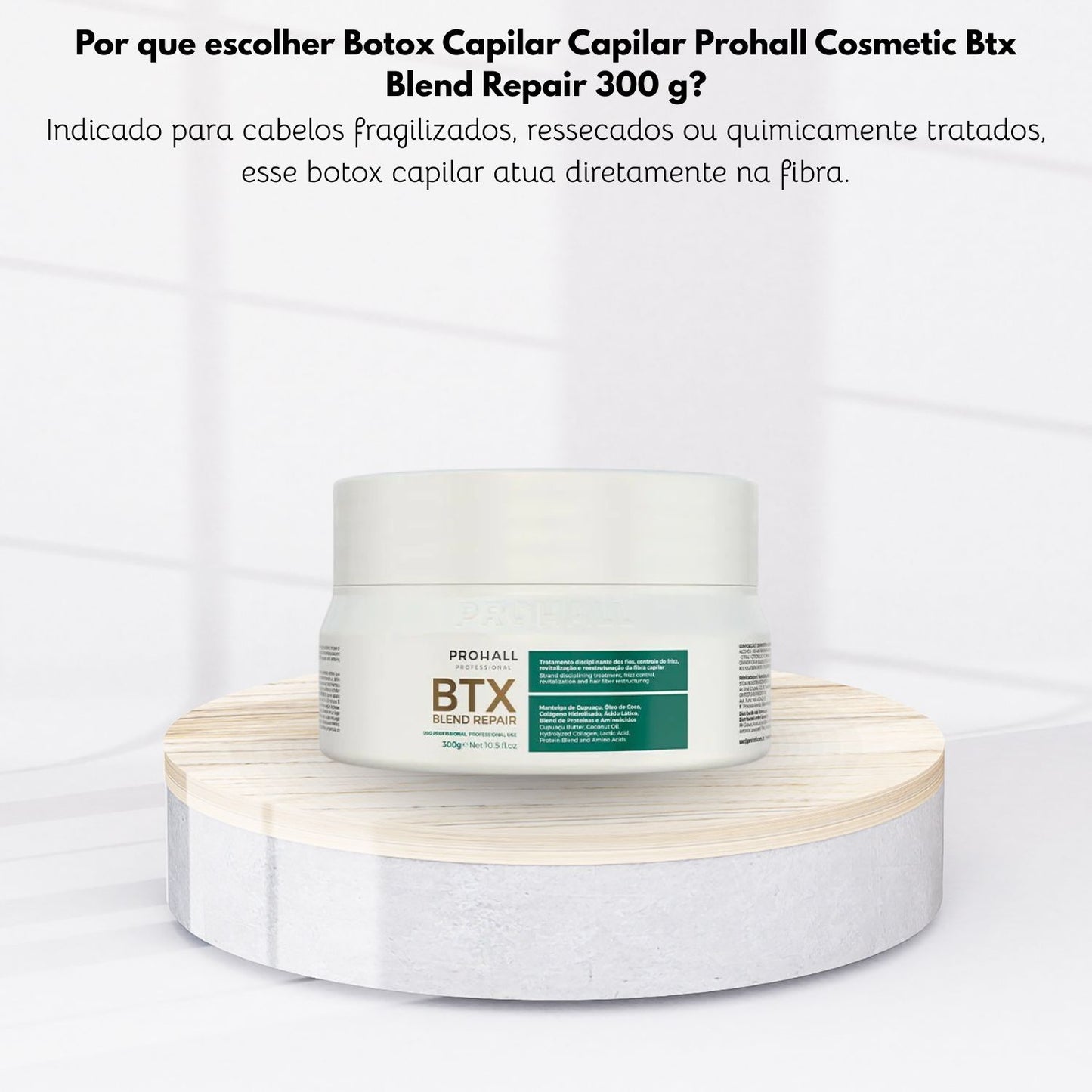 Botox Capilar Capilar Prohall Cosmetic Btx Blend Repair 300 g