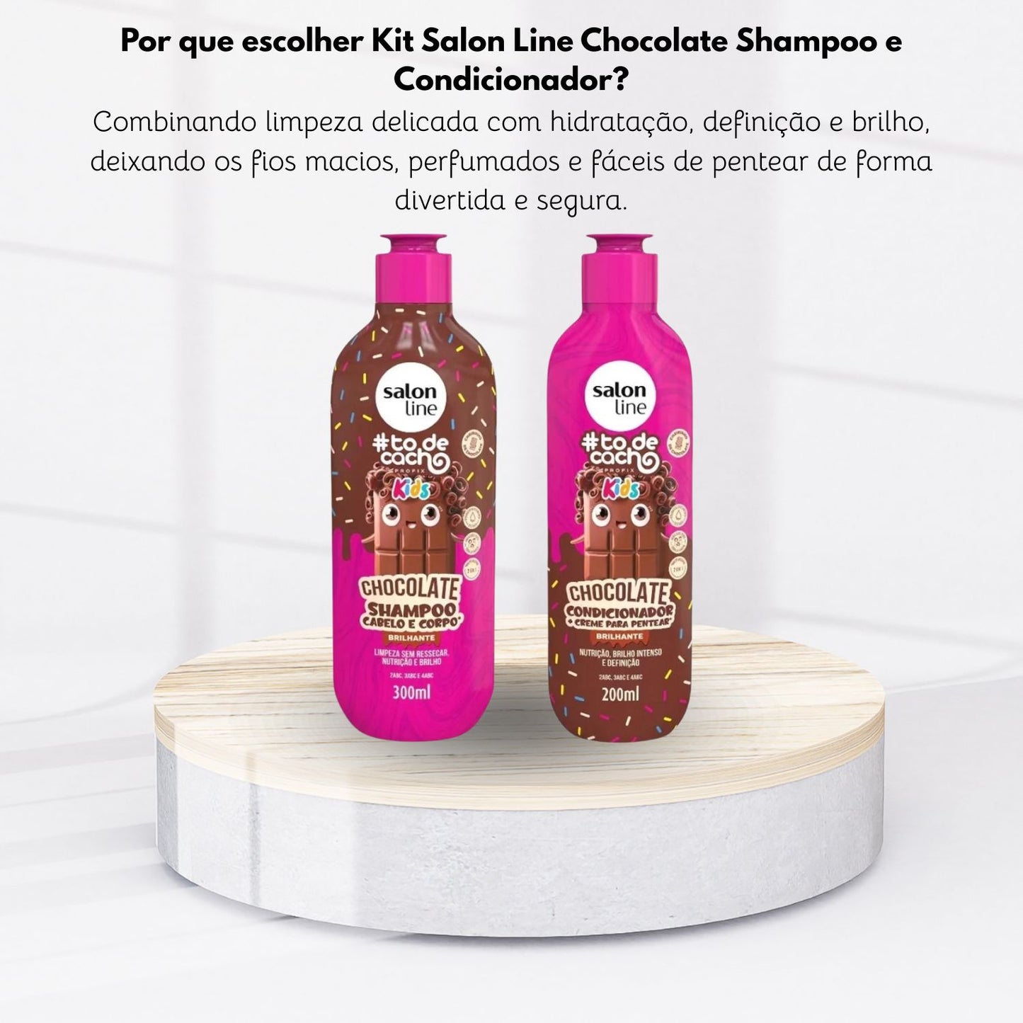Kit Salon Line #todecacho Chocolate Shampoo e Condicionador
