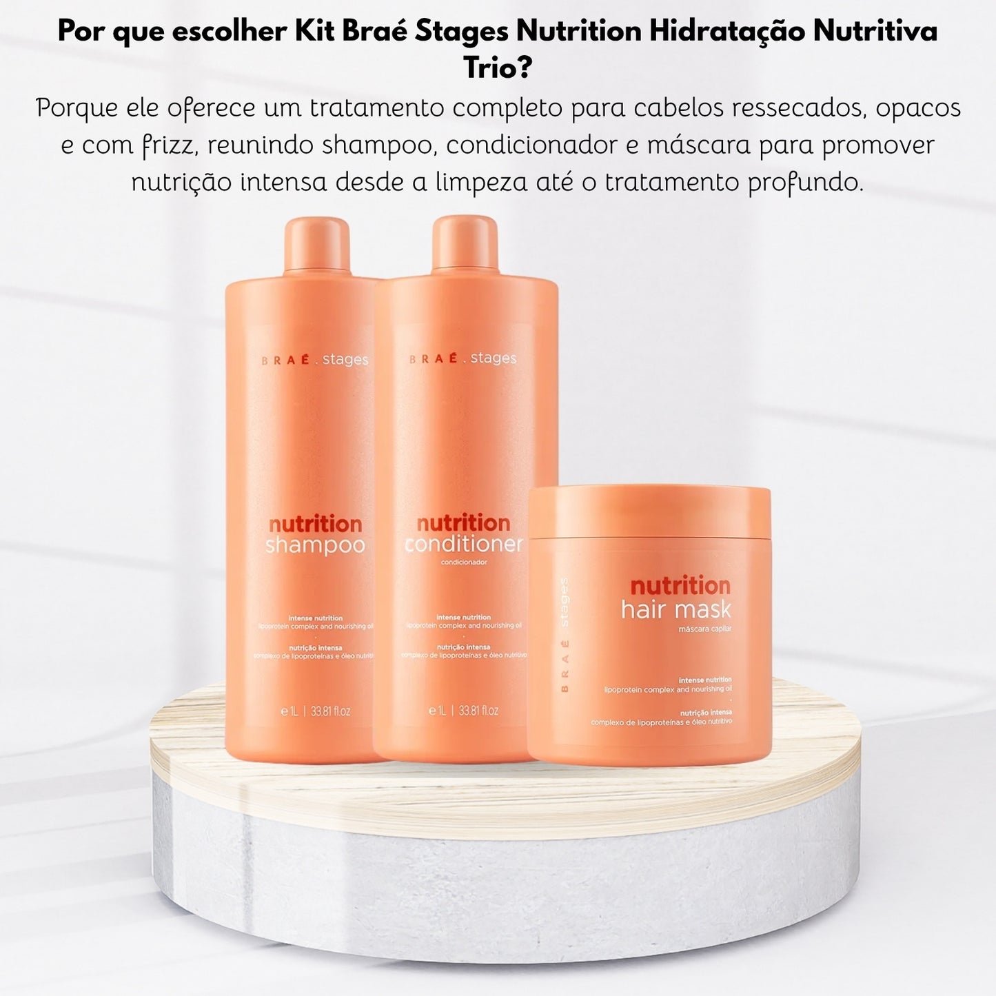 Kit Braé Stages Nutrition Hidratação Nutritiva Trio