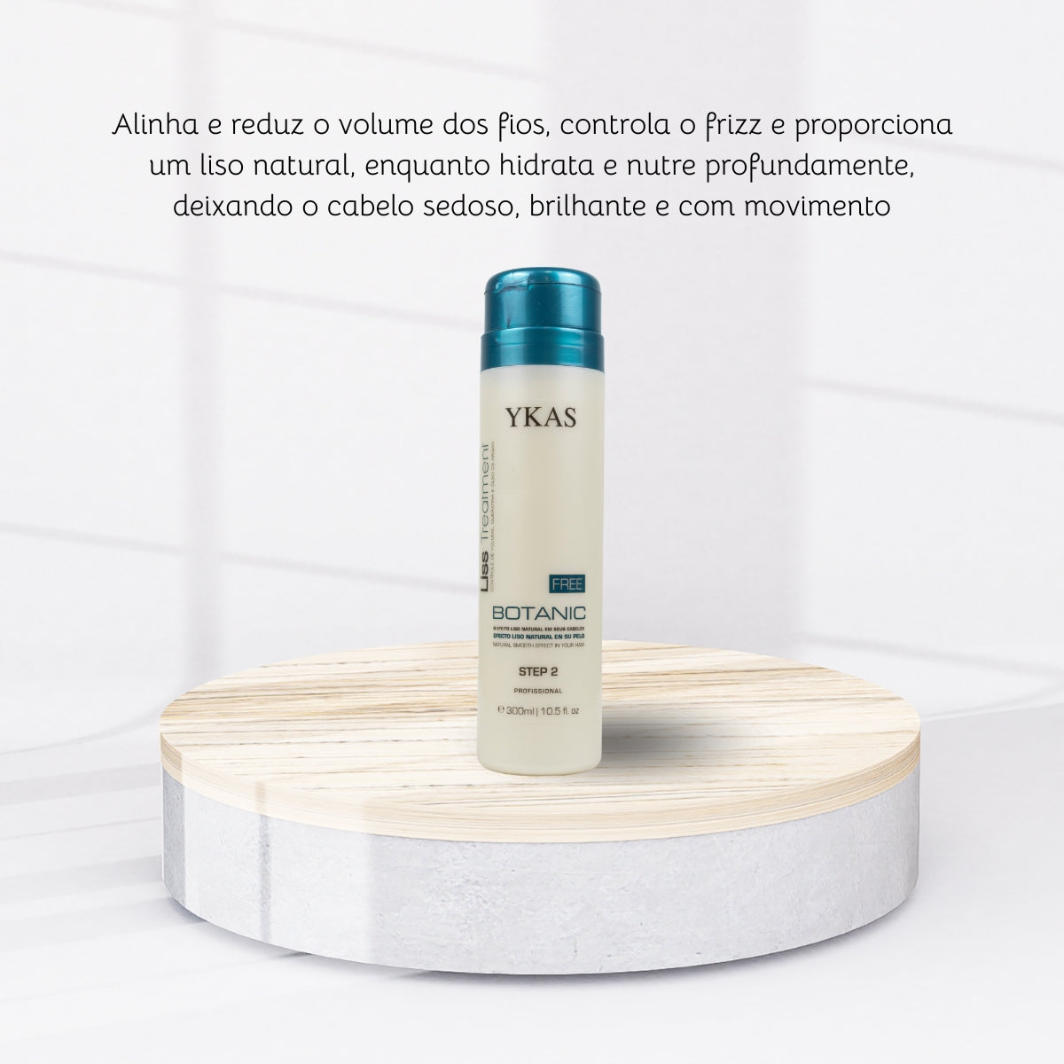 Progressiva Ykas Free Botanic Liss Treatment Step 2 Efeito Liso 300 ml