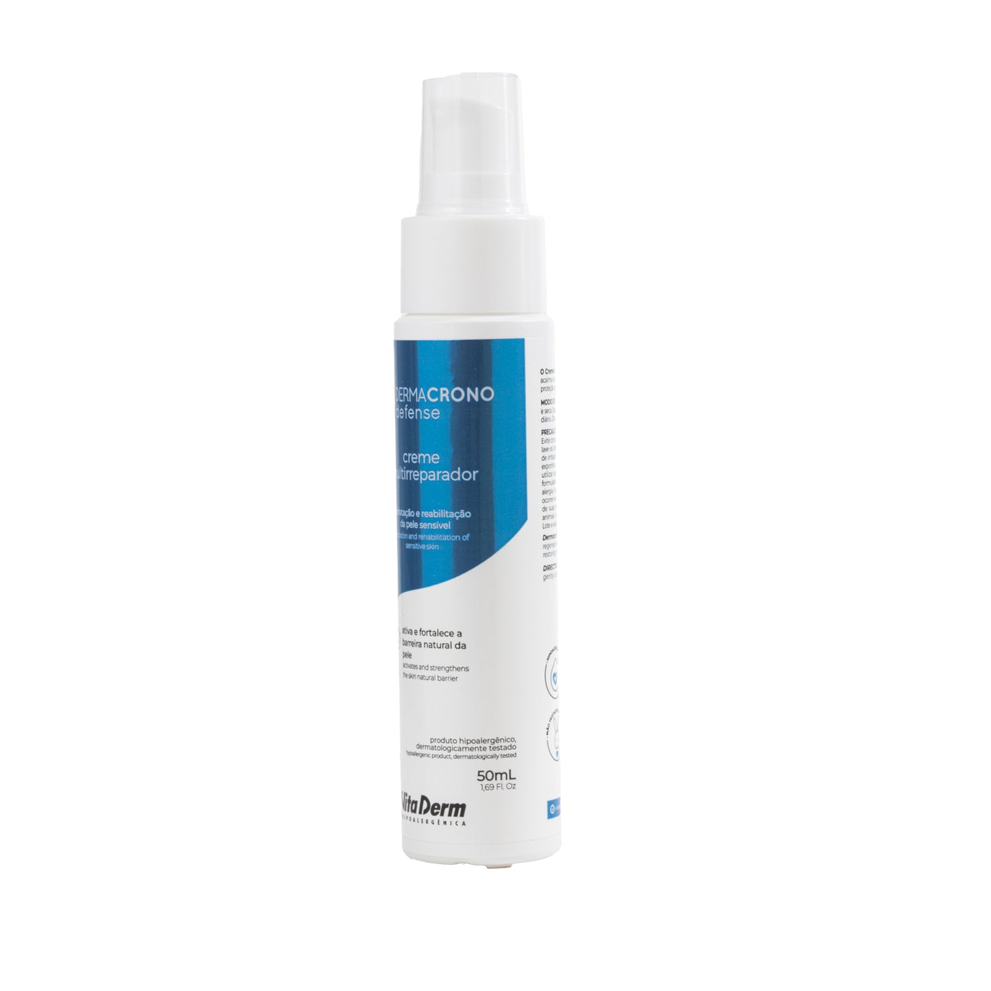 Vita Derm Hipoalergênica Dermacrono Creme com Ácido Hialurônico 50 ml