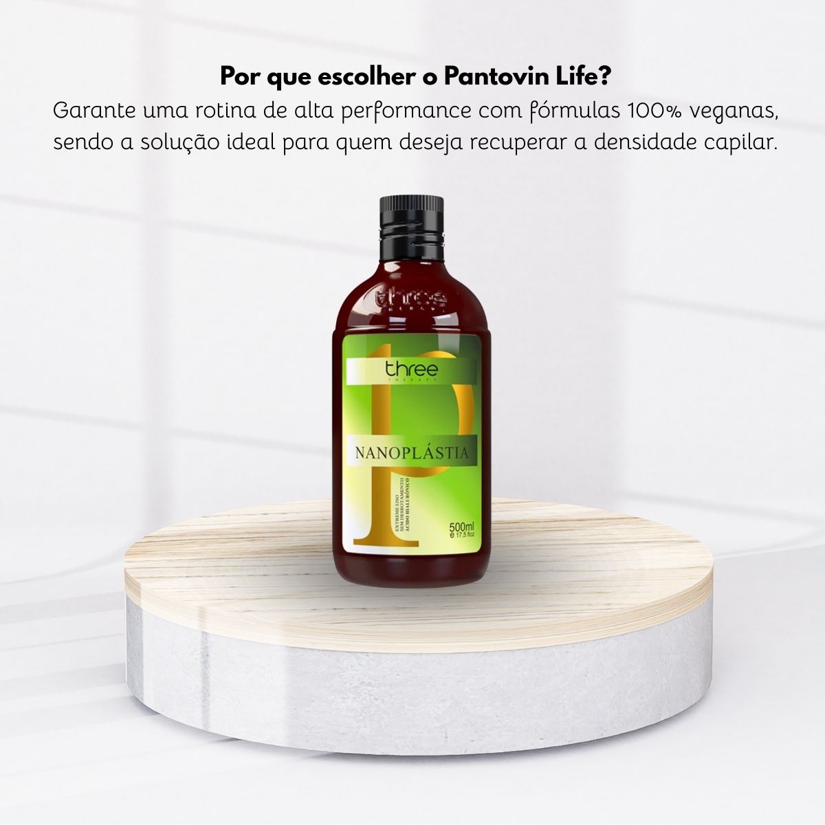 Progressiva Three Therapy Pantovin Nanoplastia Alinhamento Capilar 500 ml