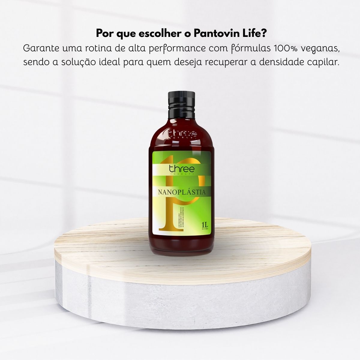 Progressiva Three Therapy Pantovin Nanoplastia Alinhamento Capilar 1 Litro