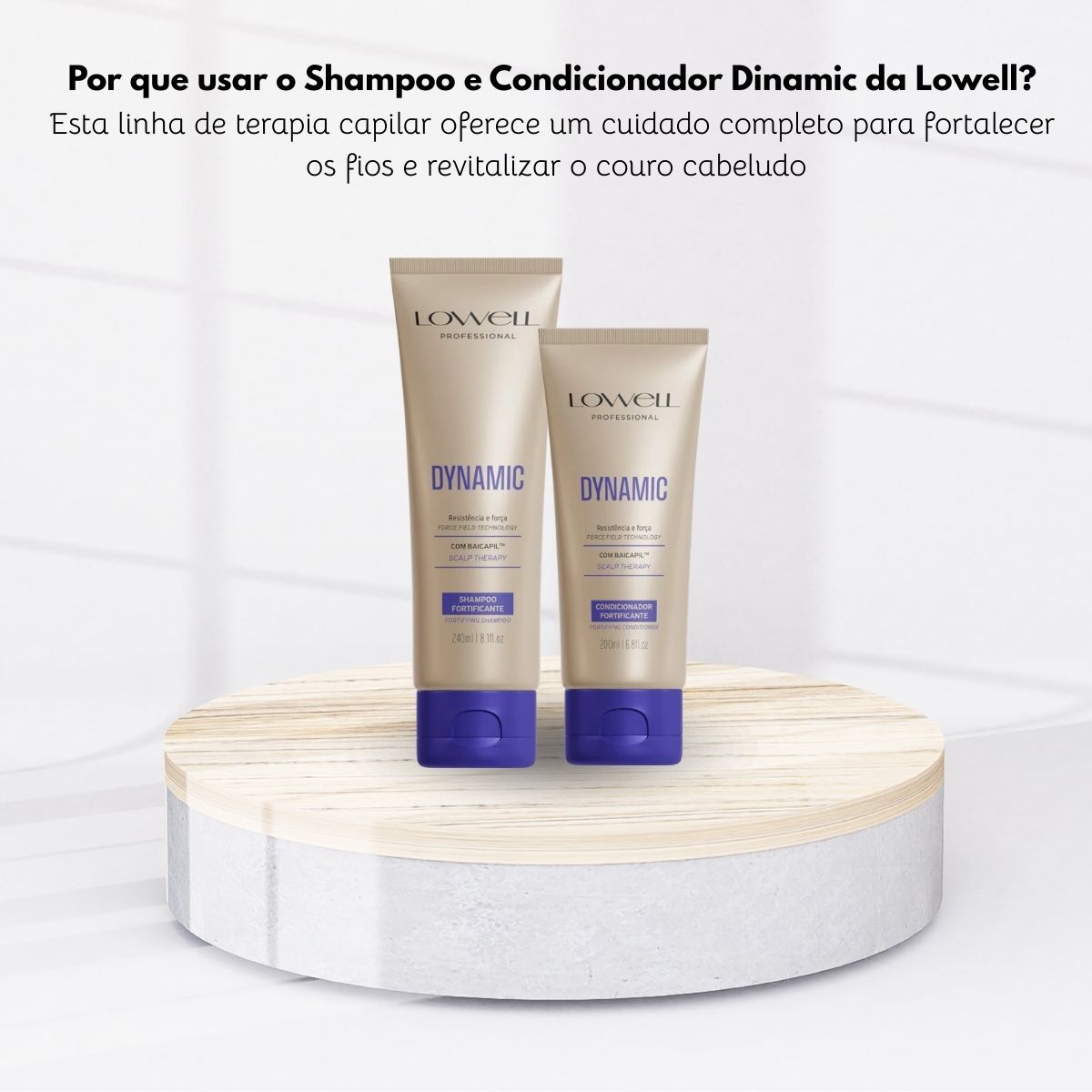 Kit Lowell Dynamic Shampoo e Condicionador Fortificante