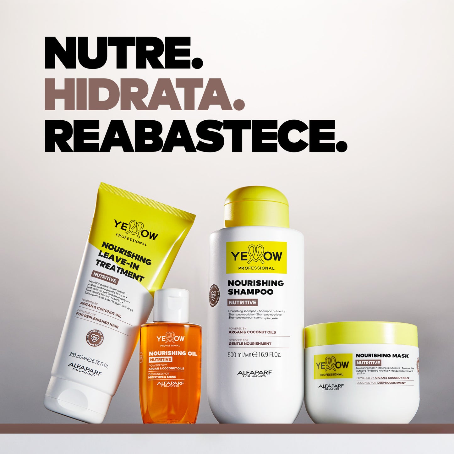 Shampoo Yellow Nutritive Tratamento Nutritivo Shampoo Hidratante 500 ml
