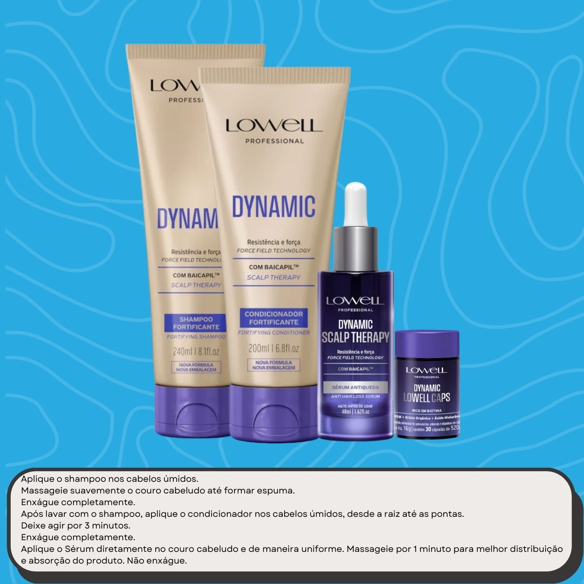 Kit Lowell Dynamic Fortificante (4 Produtos)