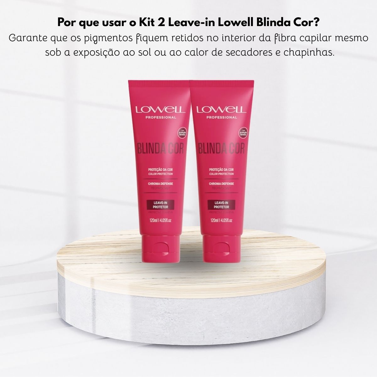 Kit Lowell Blinda Cor 2 Leave-in Protetor 120 ml