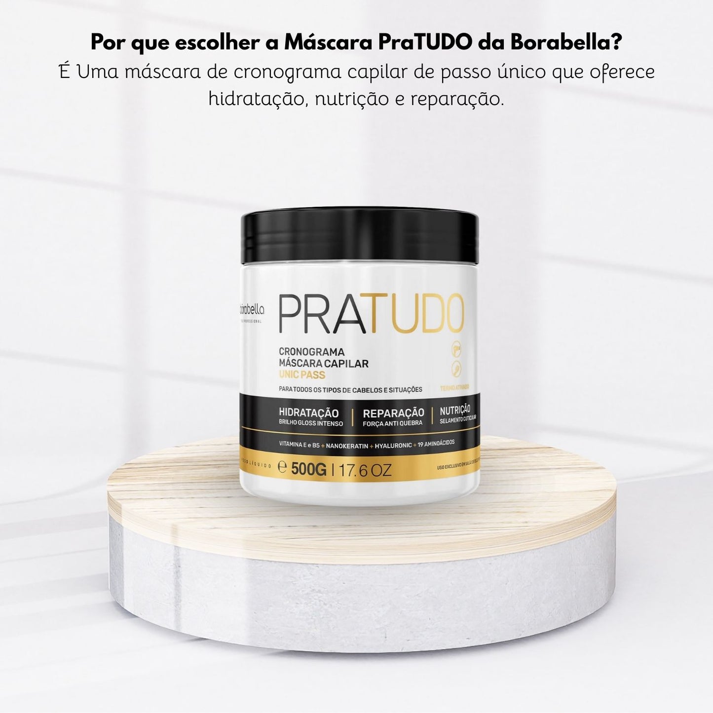 Máscara Bórabella Pratudo Cronograma 500 g