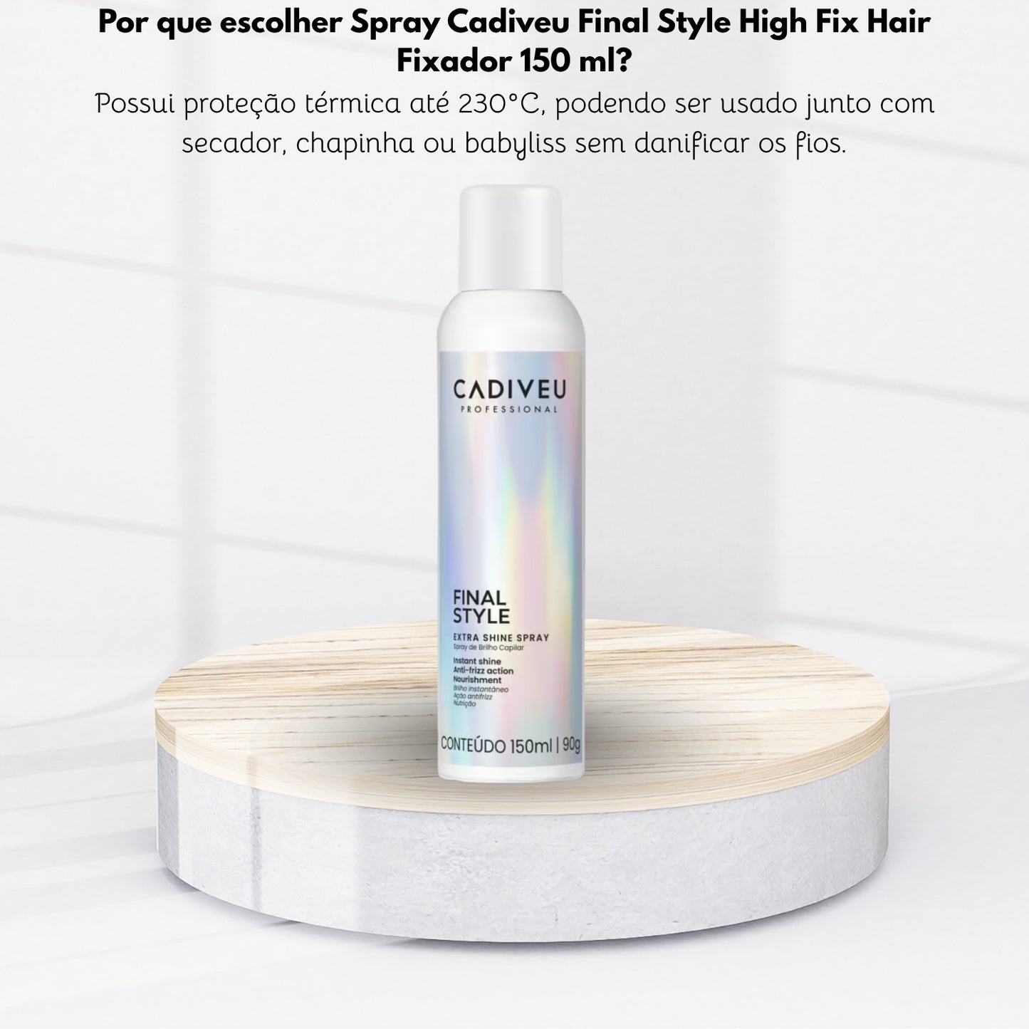 Spray Cadiveu Final Style High Fix Hair Fixador 150 ml