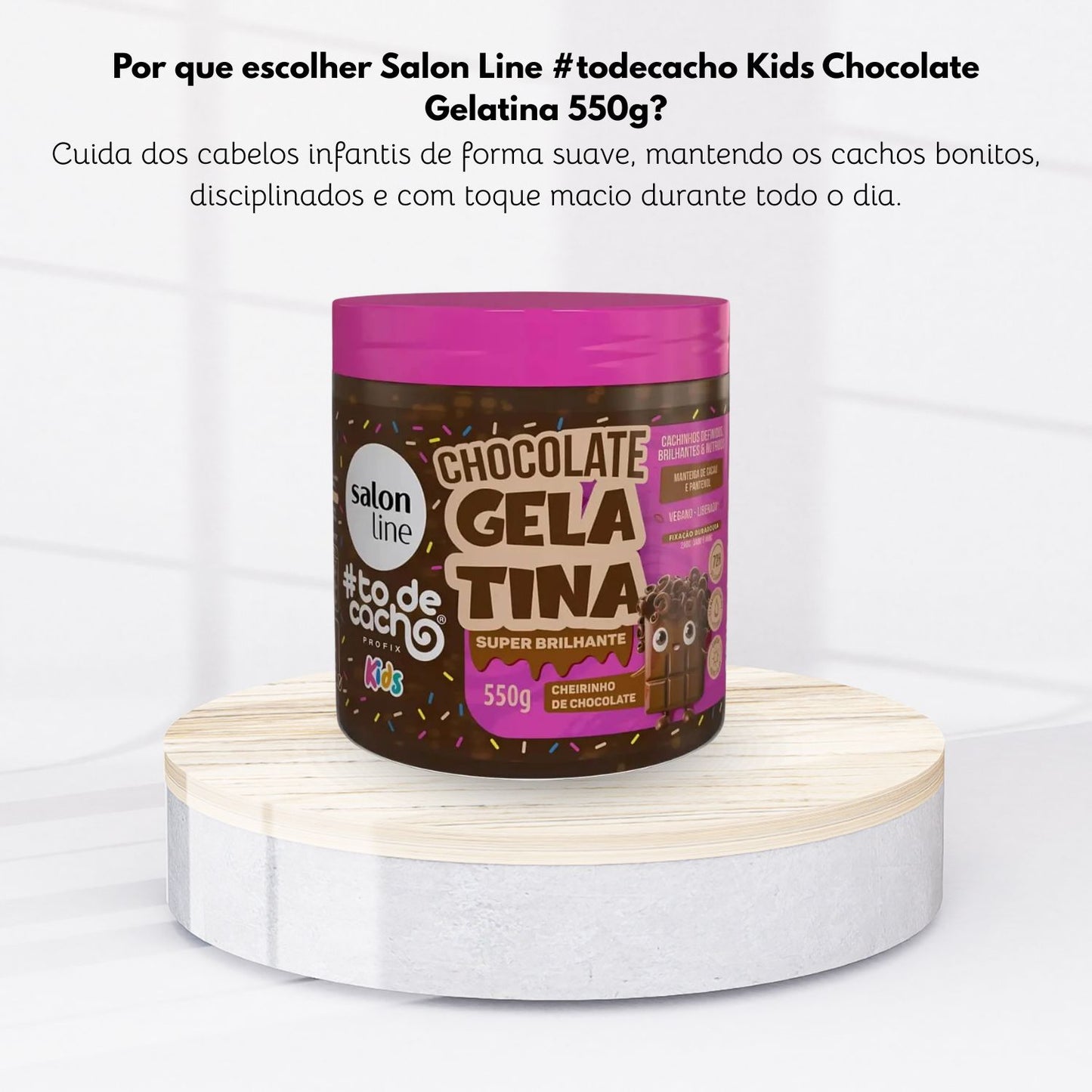 Salon Line #todecacho Kids chocolate Gelatina 550 g