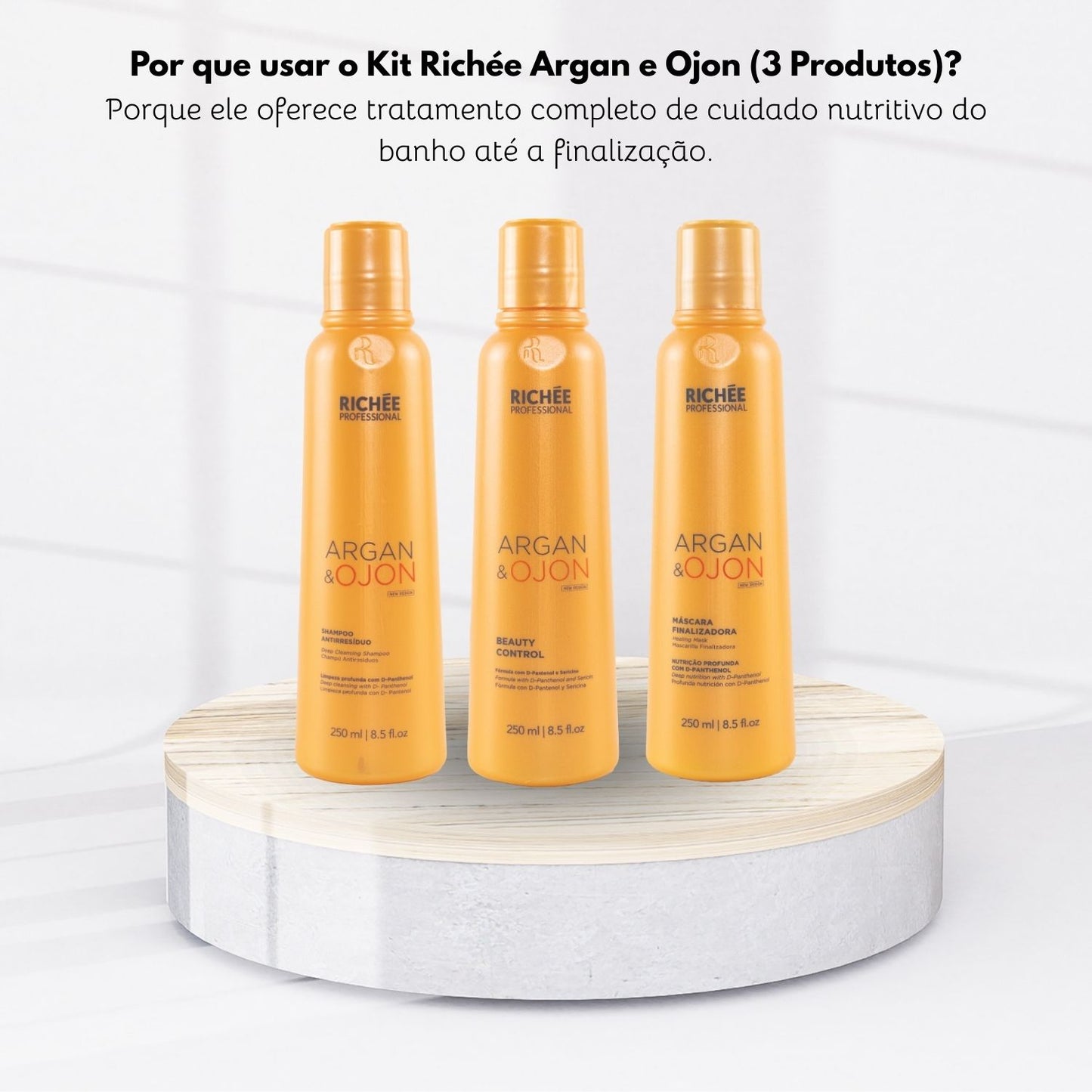 Kit Richée Argan e Ojon (3 Produtos)