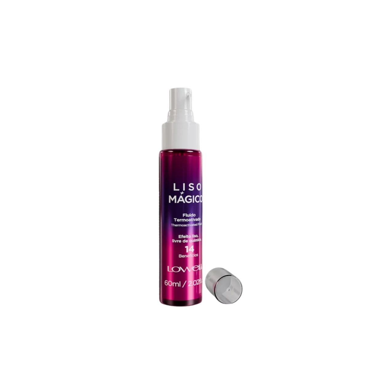 Kit Lowell Liso Magico 2 Efeito Fluido Termoativado 60 ml