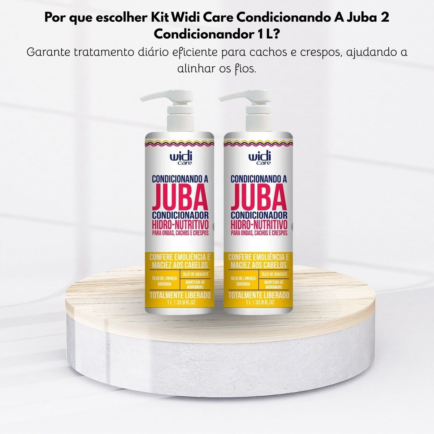 Kit Widi Care Condicionando A Juba 2 Condicionandor 1 Litro