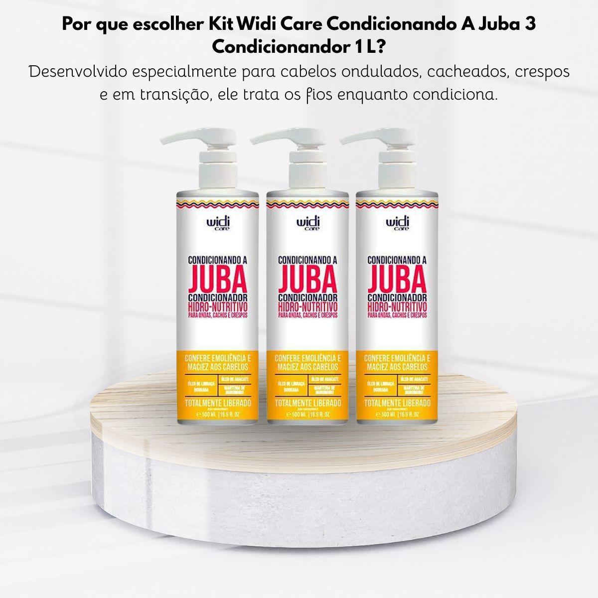Kit Widi Care Condicionando A Juba 3 Condicionandor 1 Litro