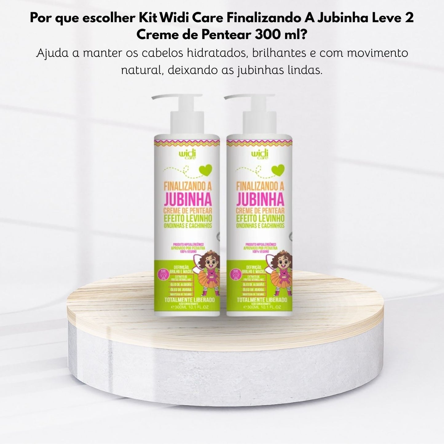 Kit Widi Care Finalizando A Jubinha Leve 2 Creme de Pentear 300 ml
