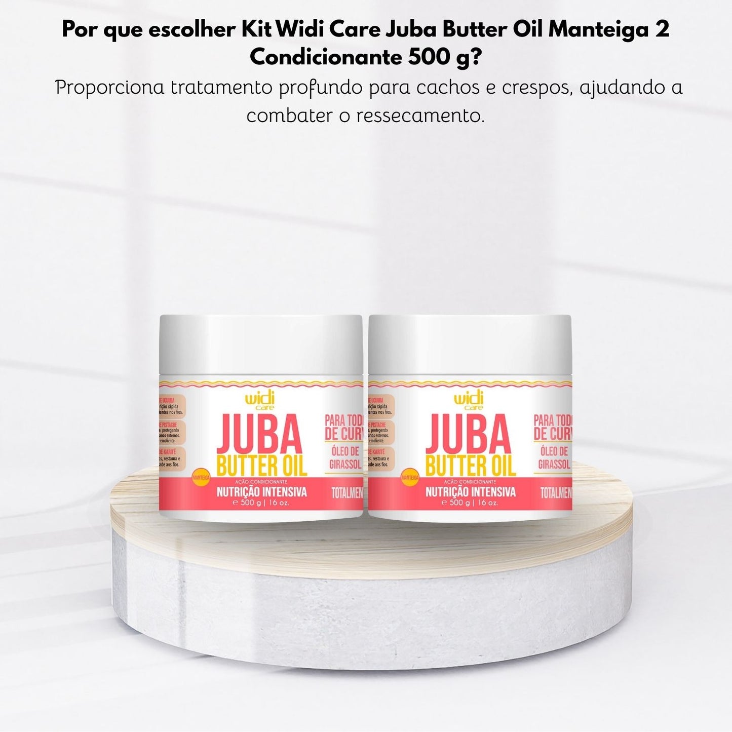Kit Widi Care Juba Butter Oil Manteiga 2 Condicionante 500 g