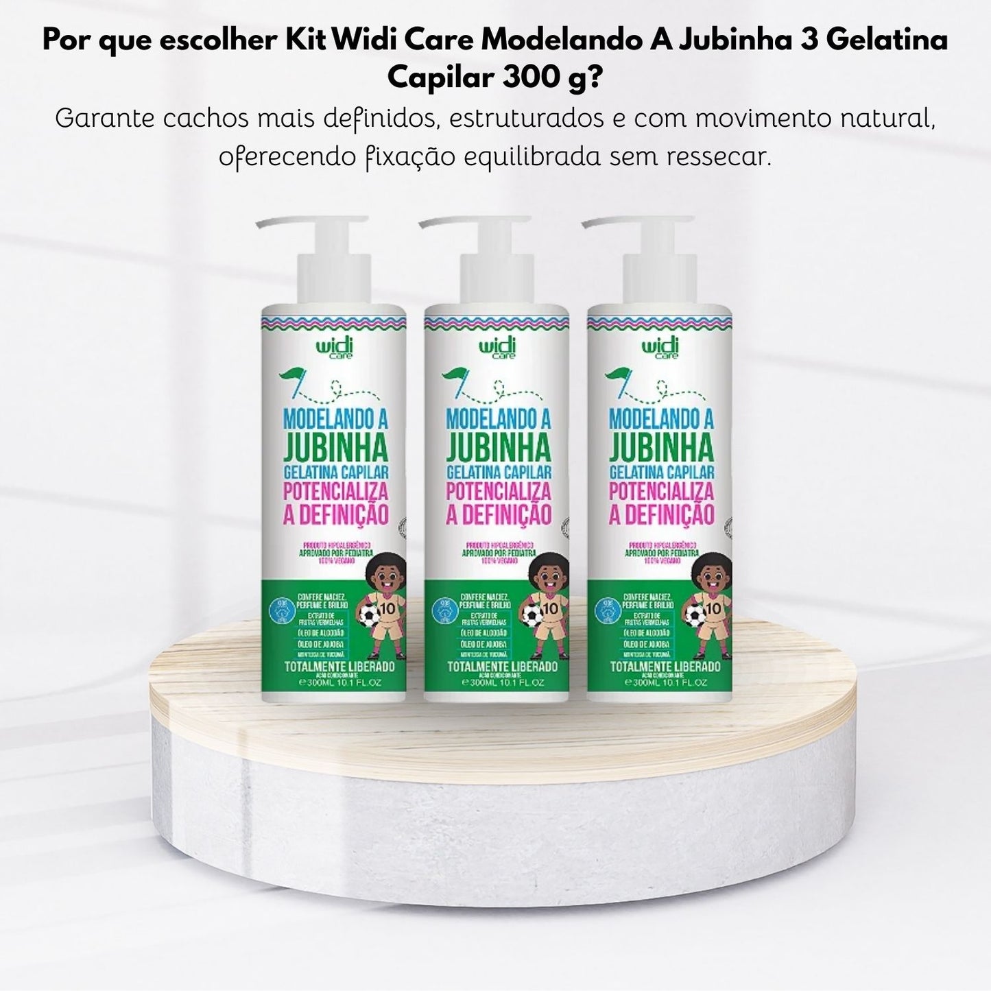 Kit Widi Care Modelando A Jubinha 3 Gelatina Capilar 300 g
