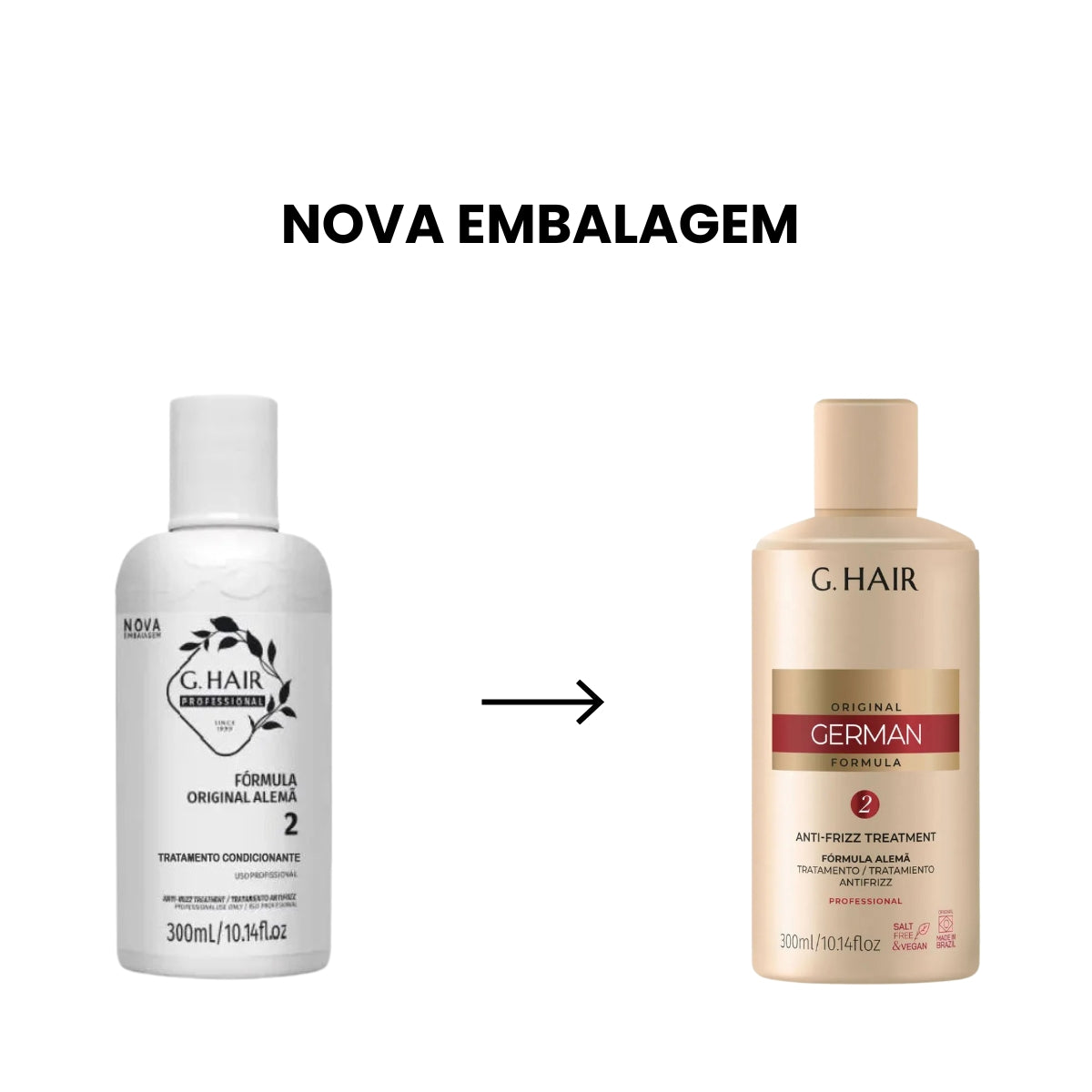 Progressiva G.Hair Original German Formula 2 Anti-Frizz 300 ml