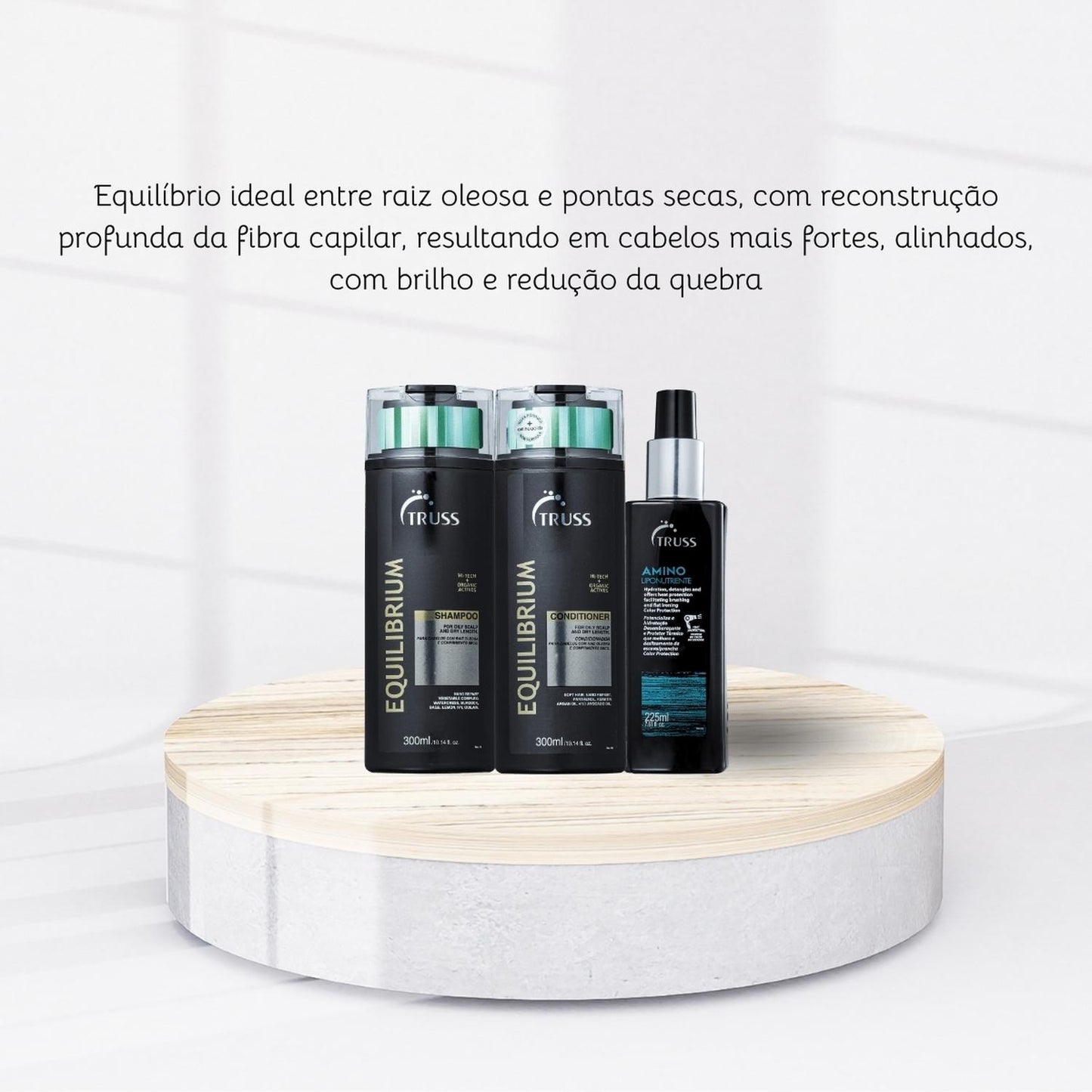 Kit Truss Equilibrium Shampoo e Condicionador + Protetor