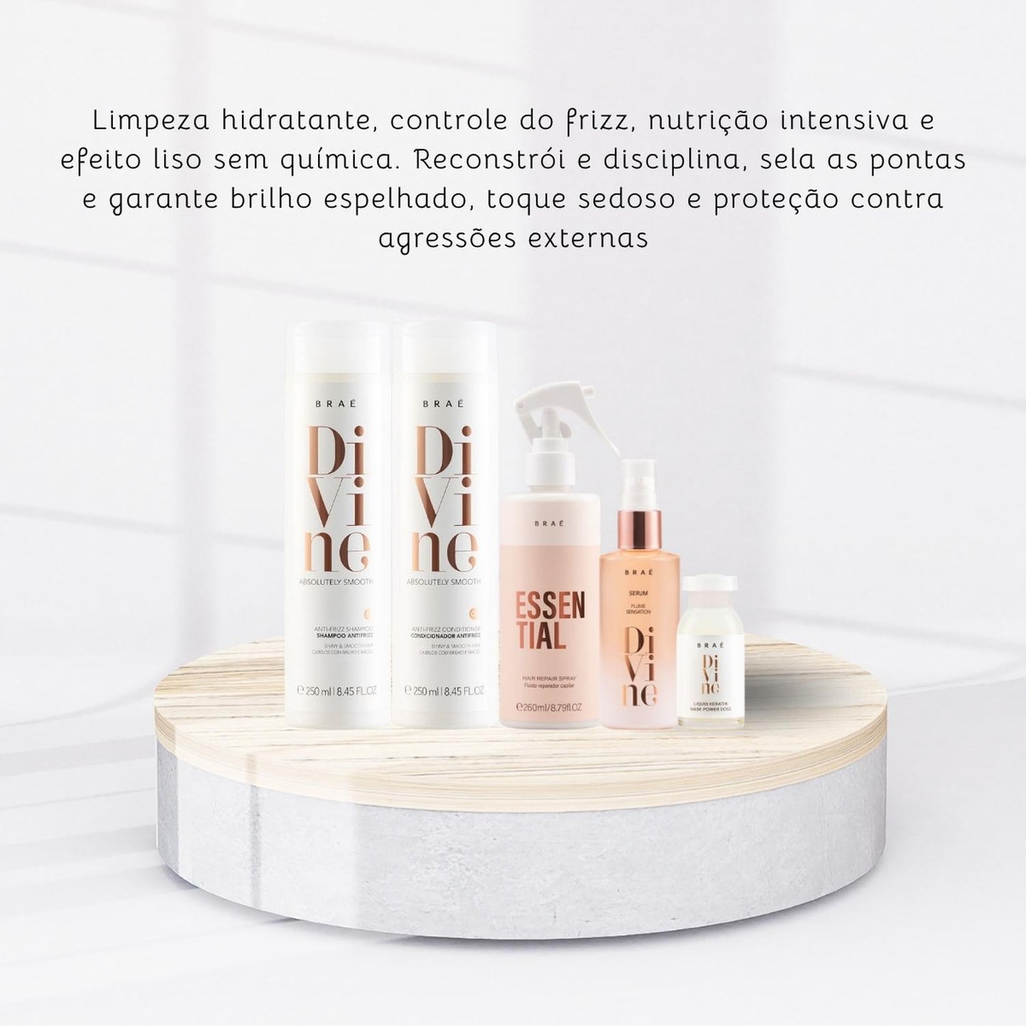 Kit Braé Divine Essential Tratamento 5 Produtos