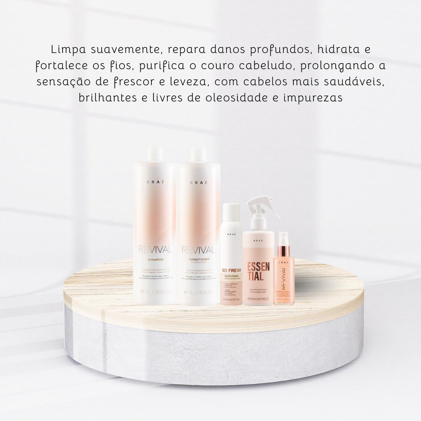 Kit Braé Tratamento Capilar Home Care 5 Produtos