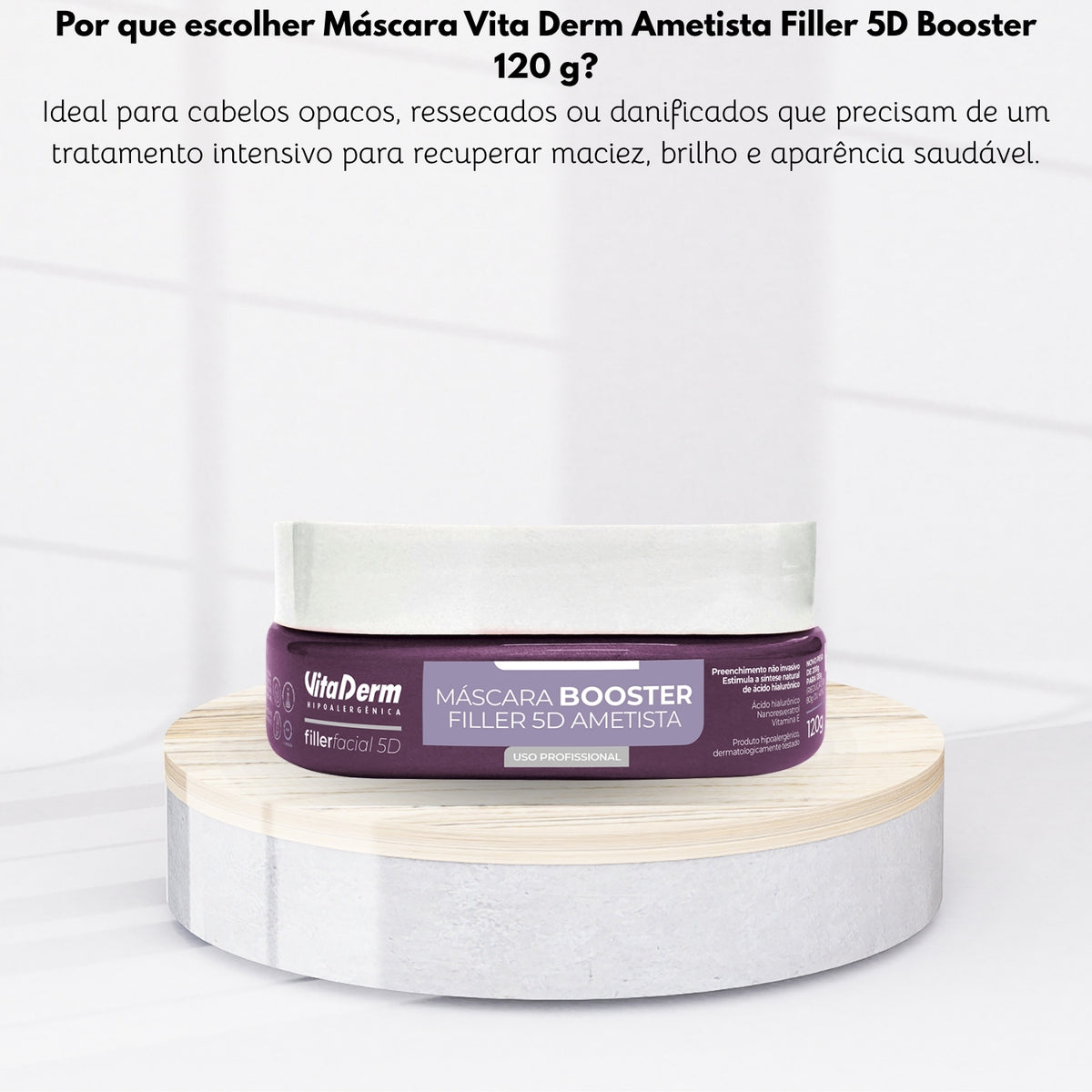 Máscara Vita Derm Ametista Filler 5D Booster 120 g