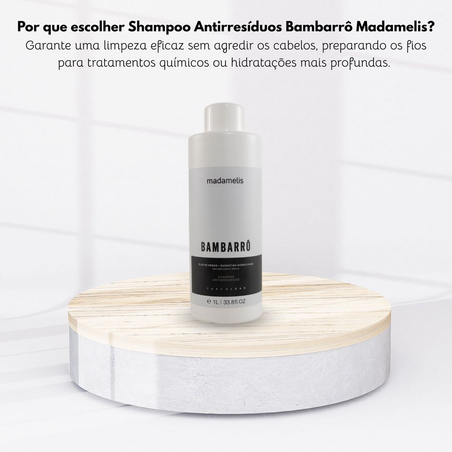 Progressiva Madamelis Bambarrô Alinhamento Capilar Shampoo 1 Litro