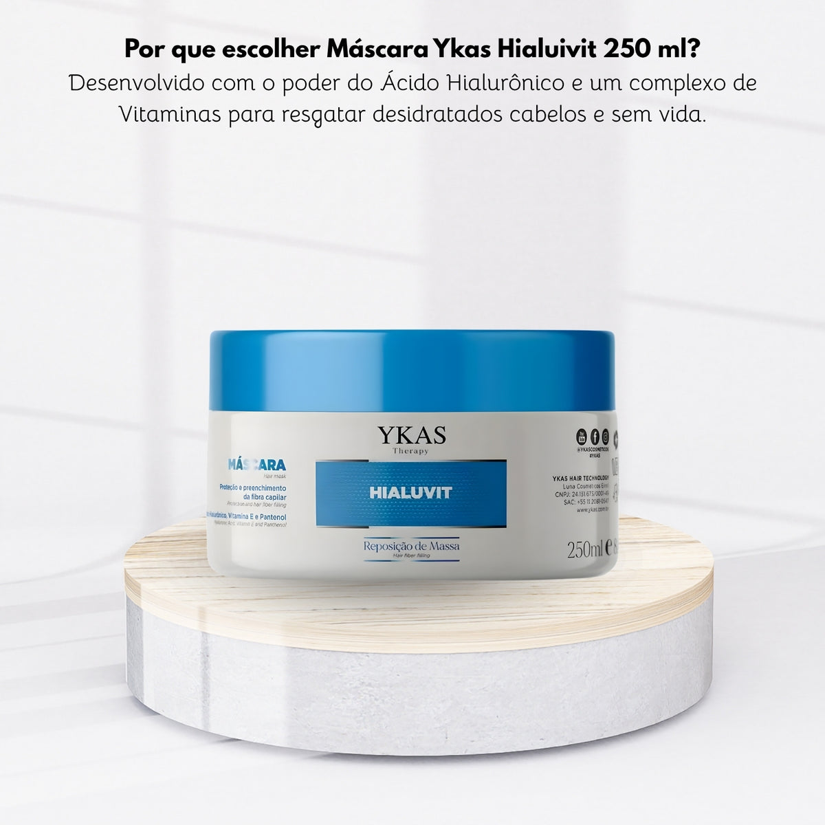 Máscara Ykas Hialuivit 250 ml
