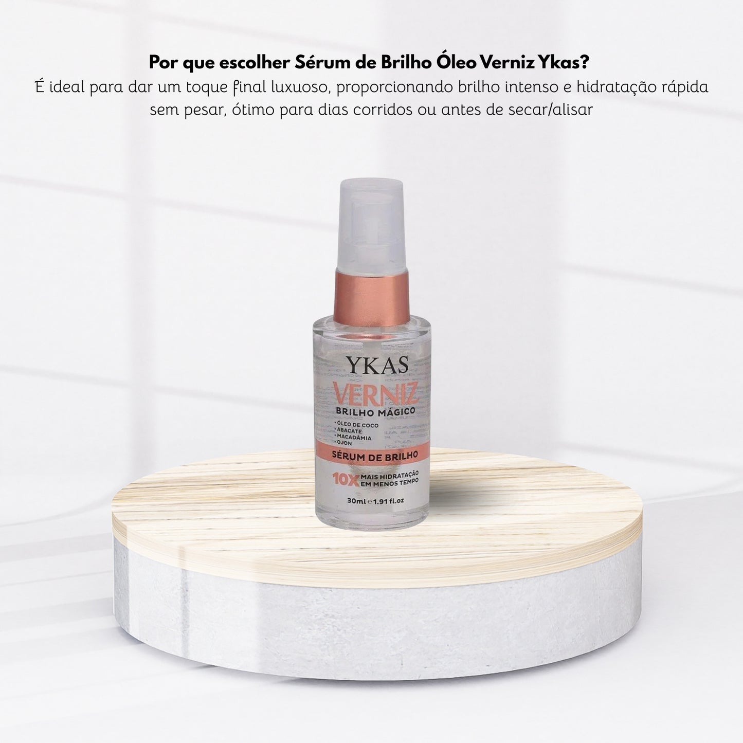 Oleo Ykas Verniz Brilho Mágico Sérum De Brilho 30 ml
