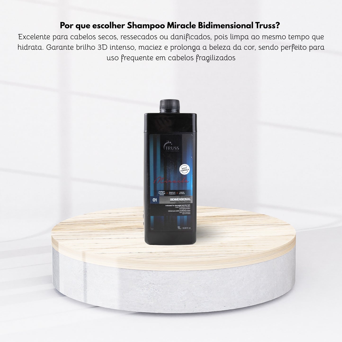 Shampoo Truss Miracle Bidimensional Uso Diário 1 Litro