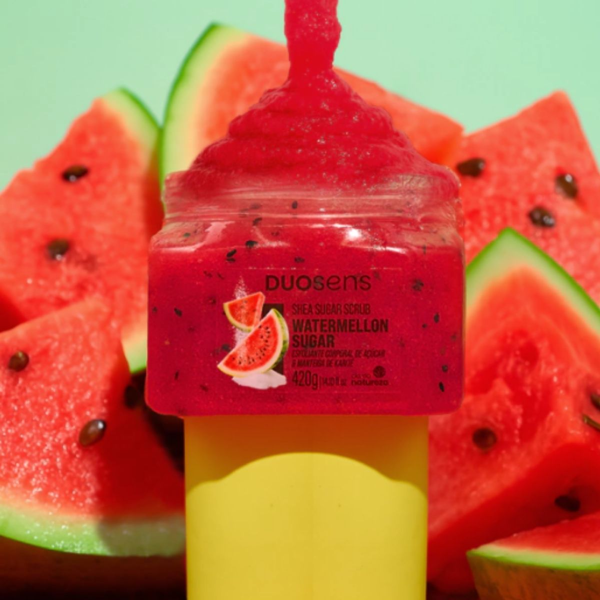 Esfoliante Cia da Natureza Duosens Watermelon Sugar 420 g