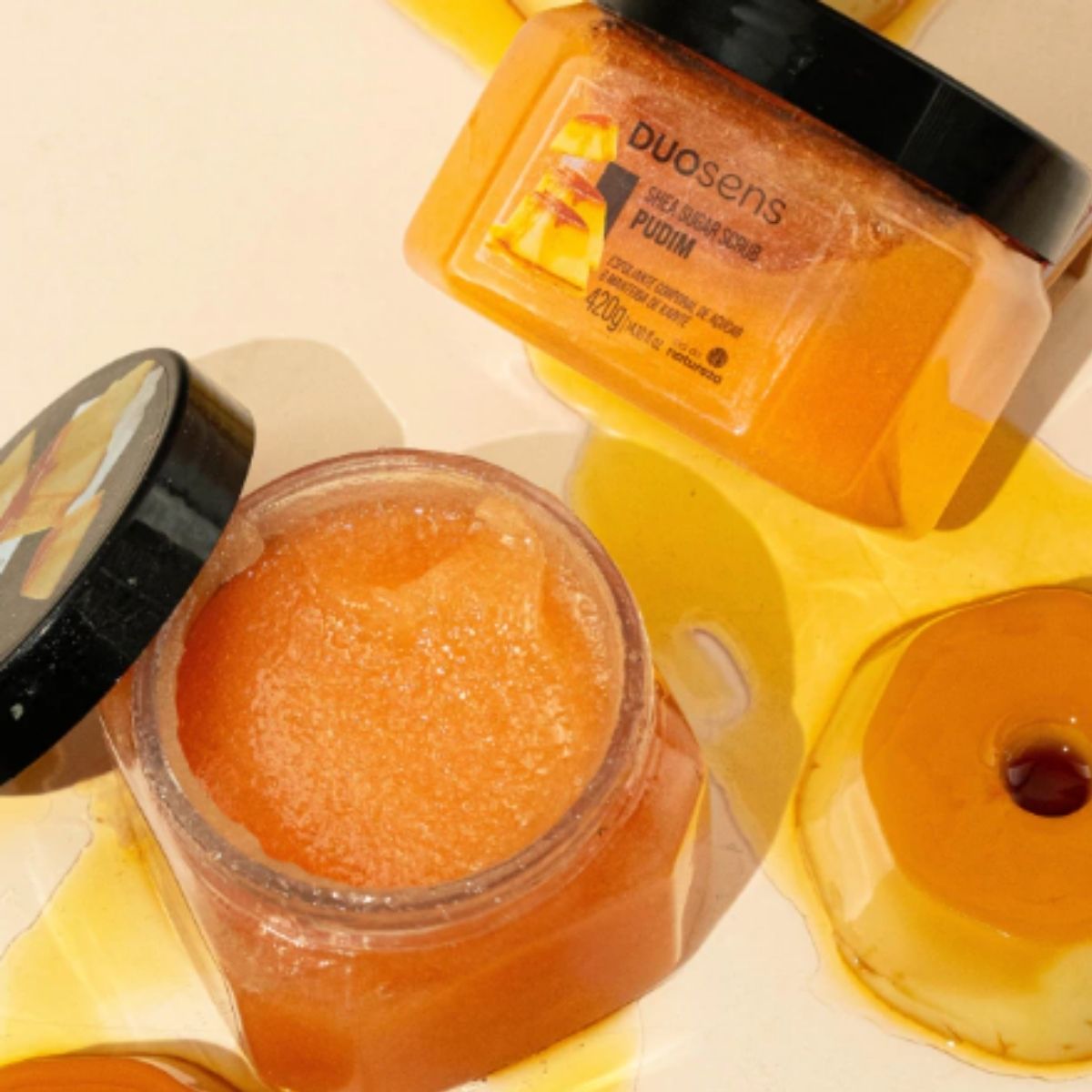 Esfoliante Cia da Natureza Duosens Pudim 420 g