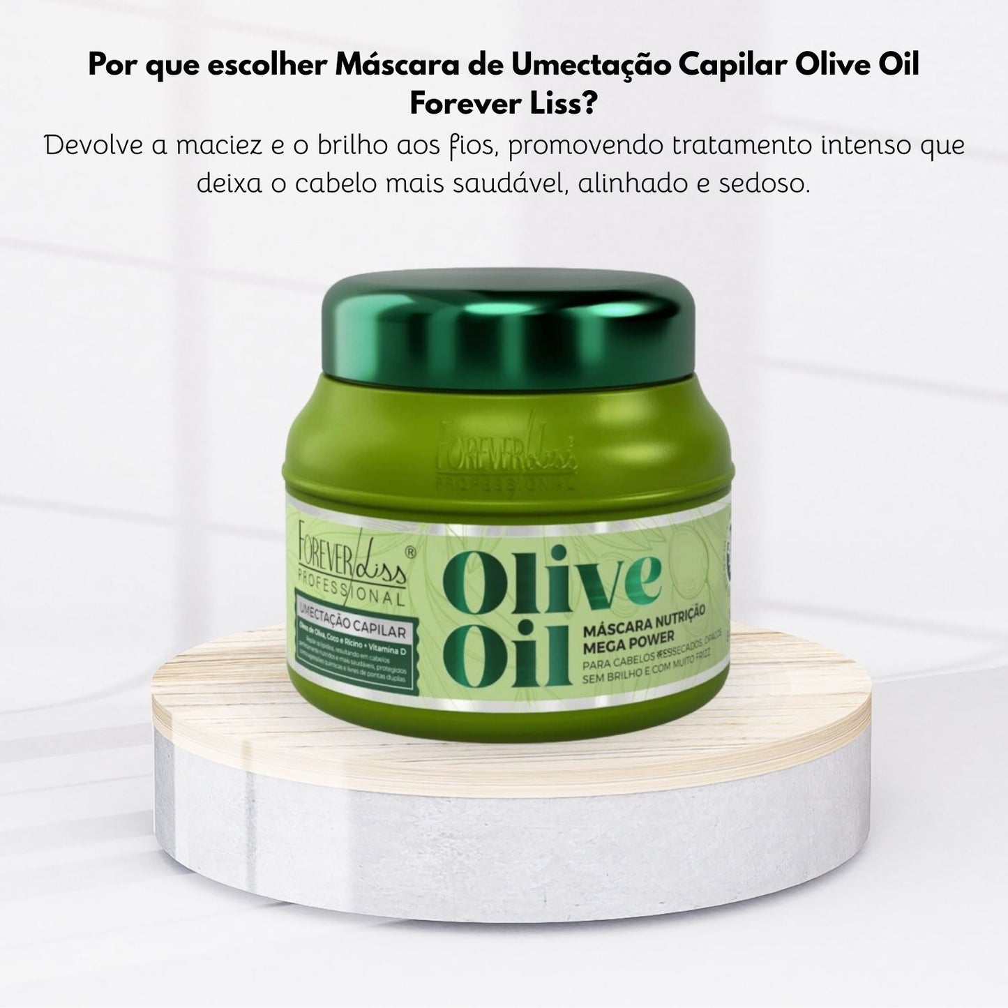 Máscara Forever Liss Olive Oil De Umectação Capilar 250 g
