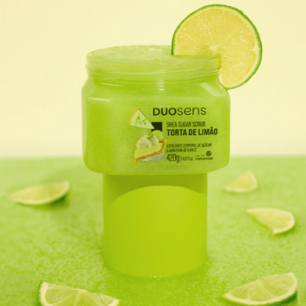 Esfoliante Cia da Natureza Duosens Torta de Limao 420 g
