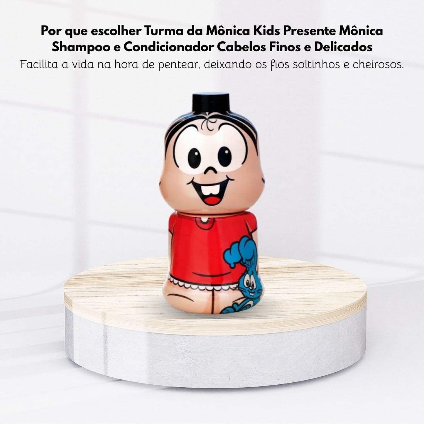 Kit Cia da Natureza Monica Boneco Colecionável Shampoo e Condicionador