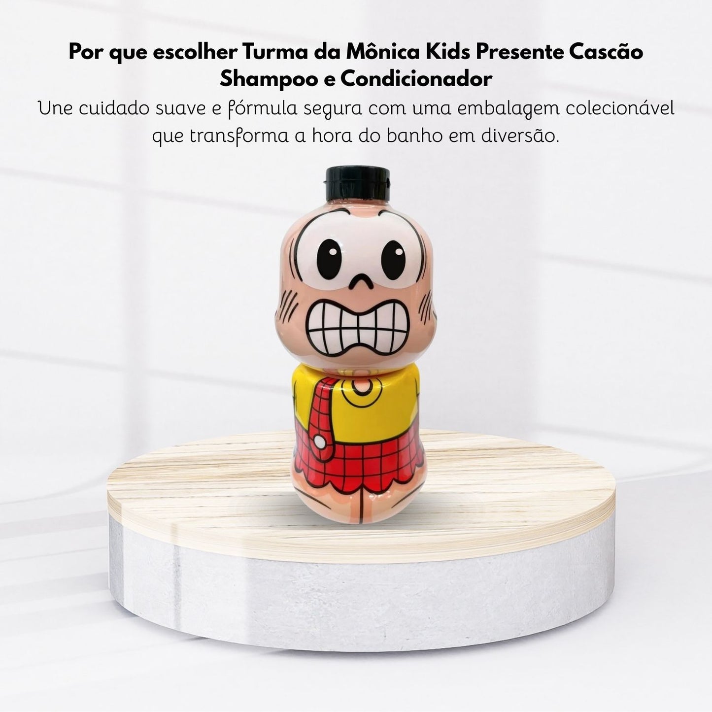Kit Cia da Natureza Cascao Boneco Colecionável Shampoo Condicionador
