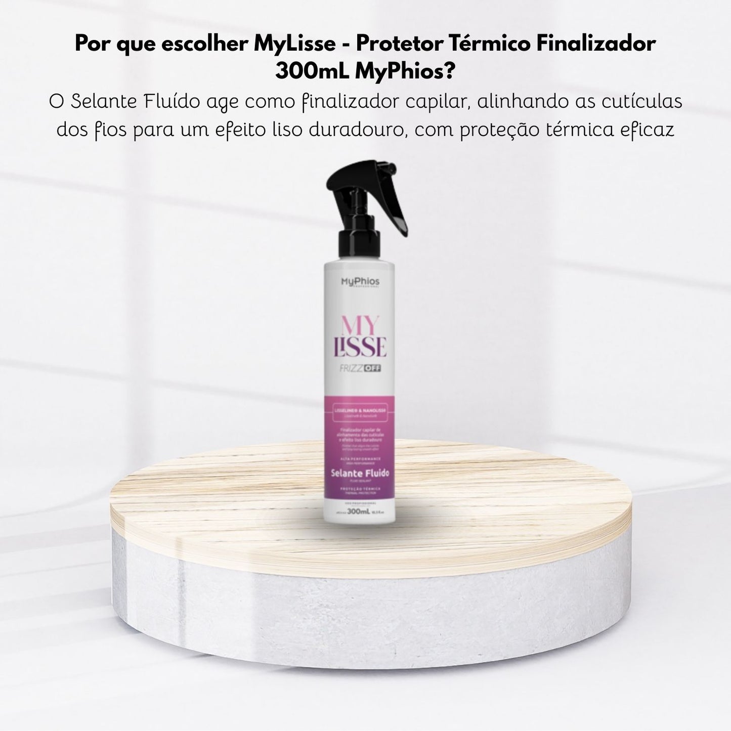 MyPhios Selante Fluido My Lisse Controle Frizz Cabelos Lisos 300 ml