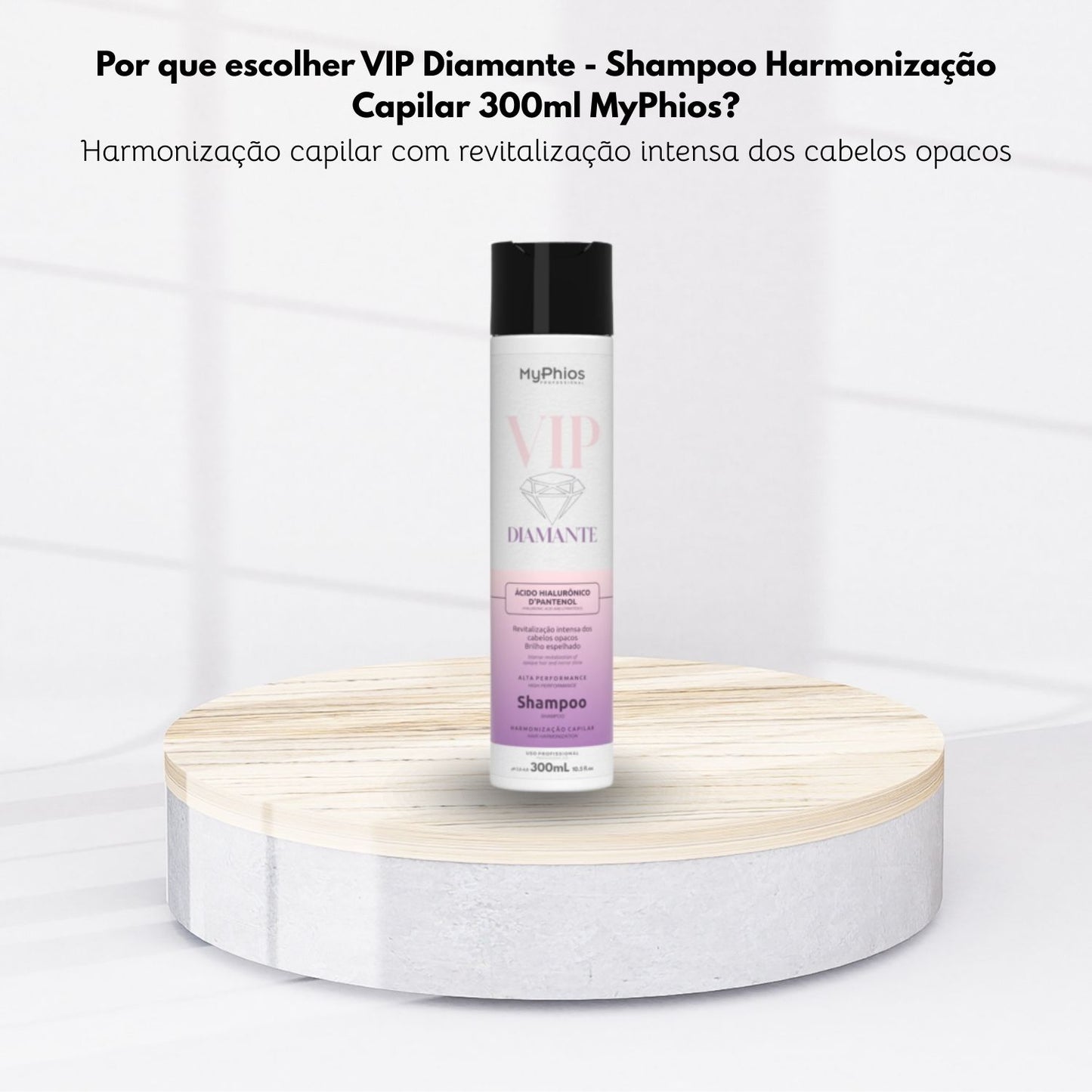 Shampoo MyPhios VIP Diamante Brilho e Maciez 300 ml