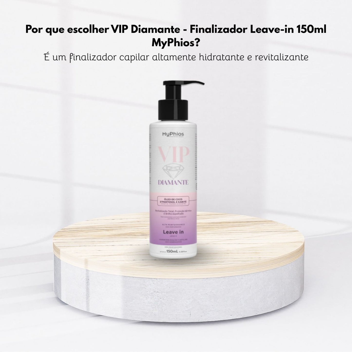 Leave-in MyPhios Finalizador VIP Diamante Brilho e Maciez 150 ml