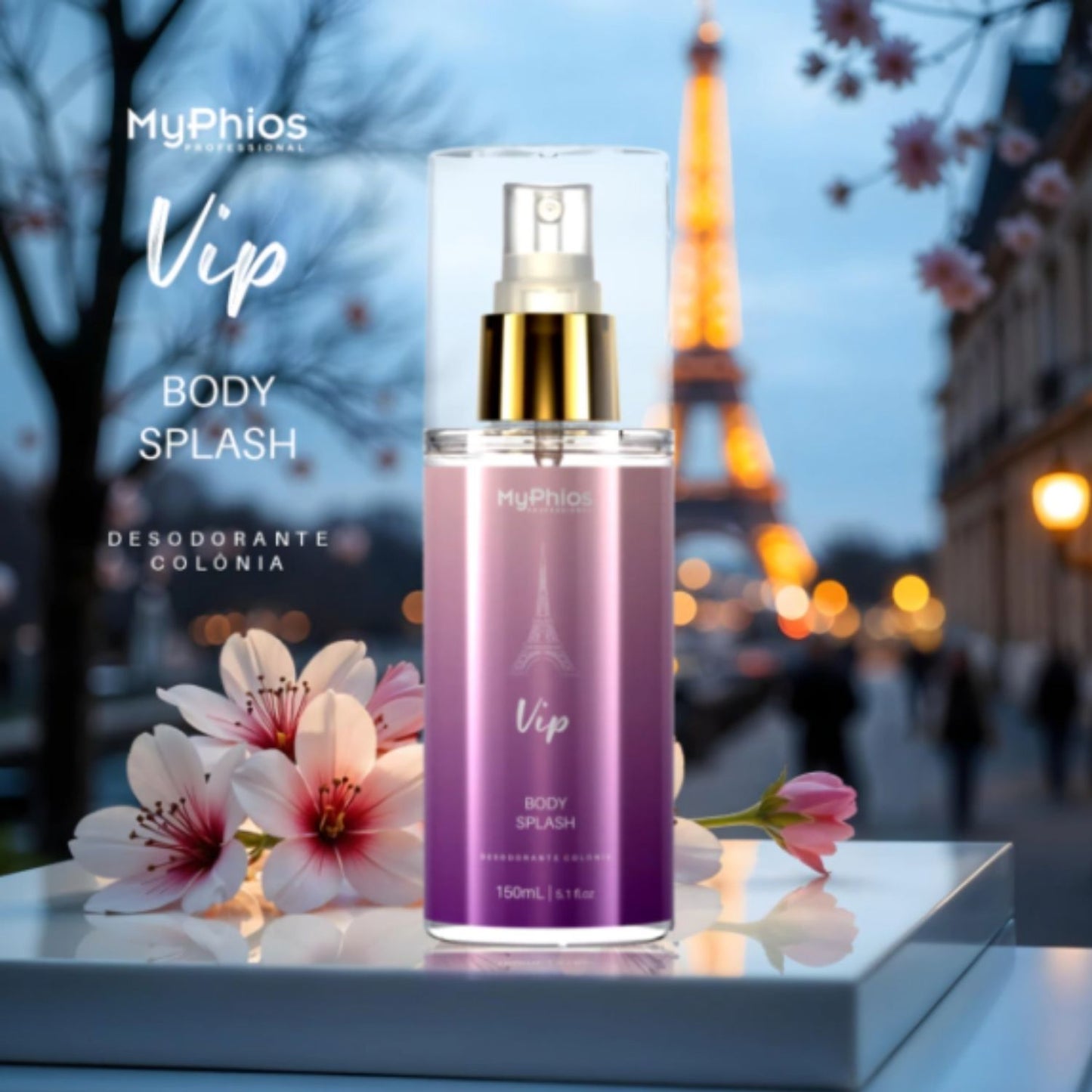 Body Splash MyPhios Vip Fragrância Leve e Refrescante 150 ml