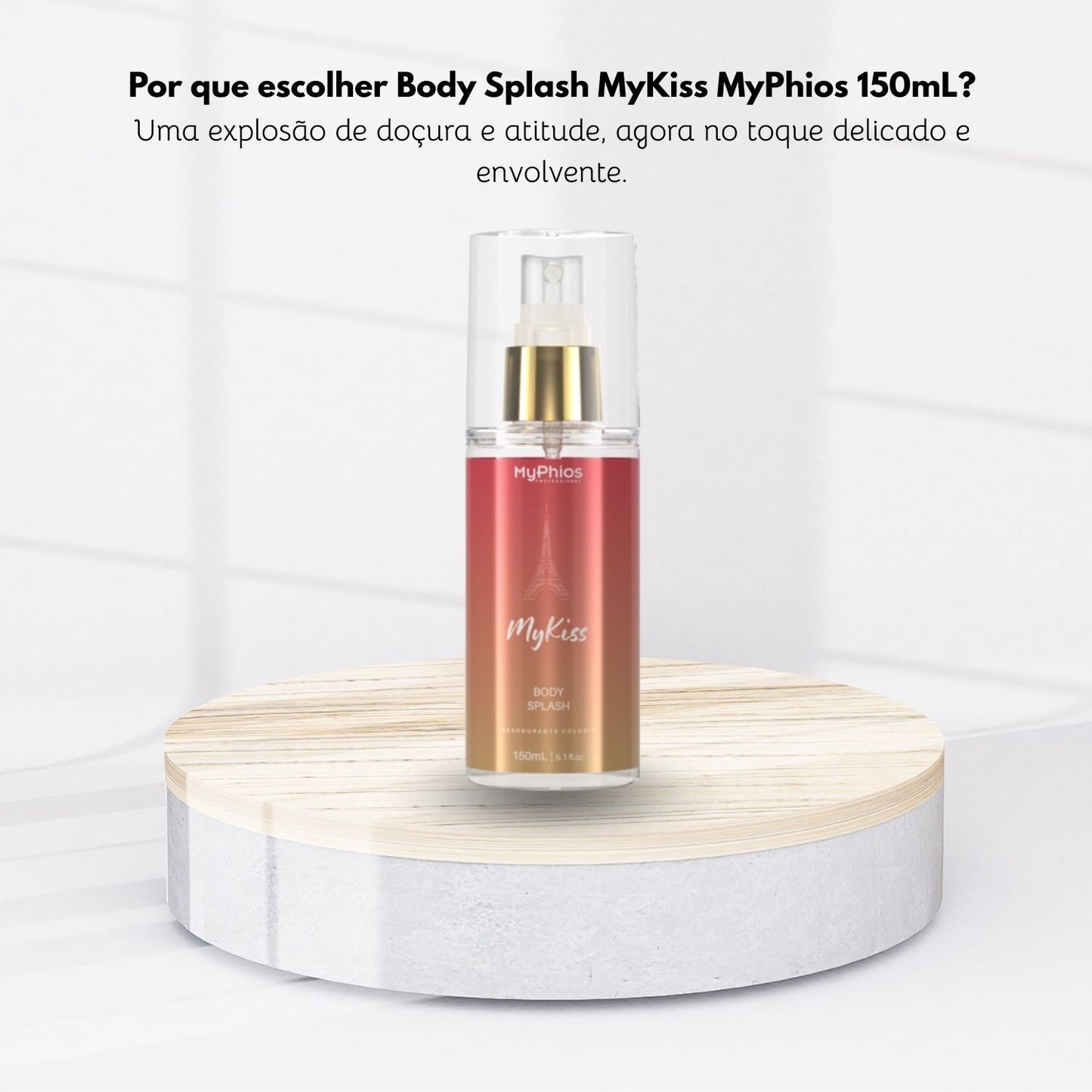 Body Splash MyPhios MY KISS Fragrância Leve e Delicada 150 ml