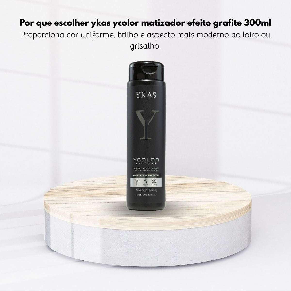 Ykas YColor Matizador Grafite Neutraliza Amarelado Loiros 300 ml