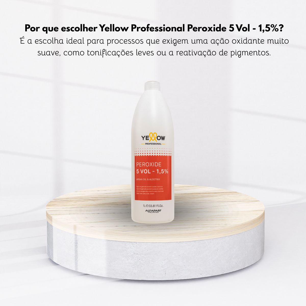 Água Oxigenada Yellow Clareamento 5 Volumes 1000 ml